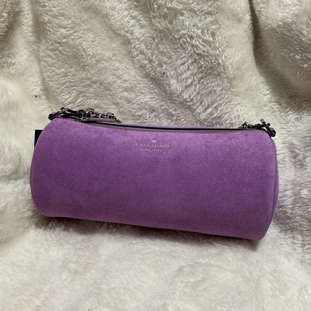 Kate Spade Lavender Suede Clutch